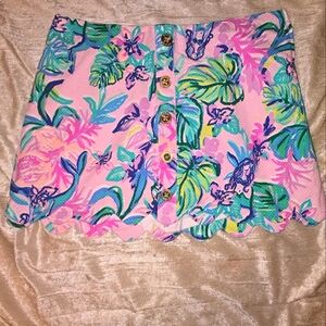 EUC Lilly Pulitzer Mermaid In The Shade Skort